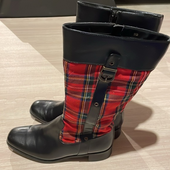 Women’s Tartan Riding Boots - Picture 2 of 11